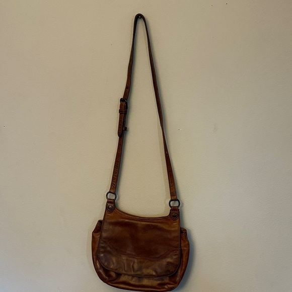 Frye Tan Leather Shoulder Saddle Bag - Picture 11 of 11